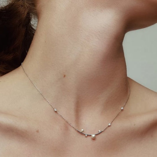 Kristallkette mit Sternenperle