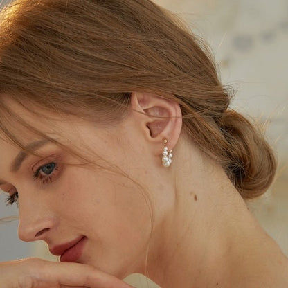 Elegante Perlen-Creolen