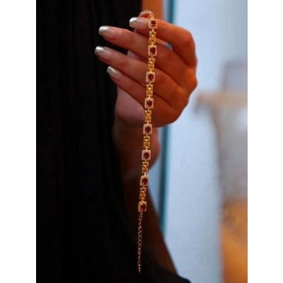 Granatsteinarmband á la Italia