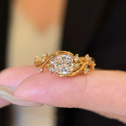 Zirkonia-Blütenzweig-Ring