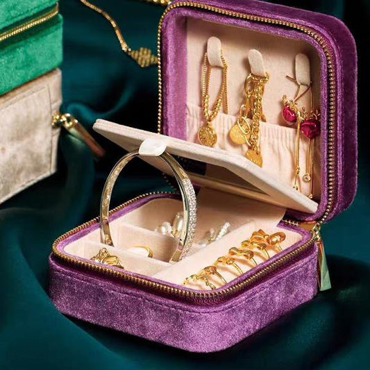 Tragbare Reise-Schmuckschatulle - Vintage