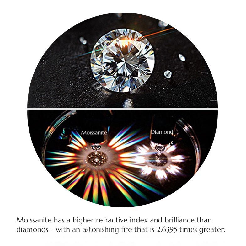 Schillerner Marquise Moissanite Ring