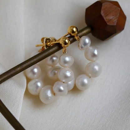 Elegante Perlen-Creolen