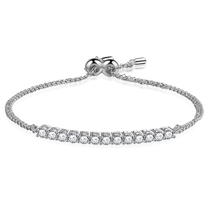Chic Moissanite Stone Smile Armband