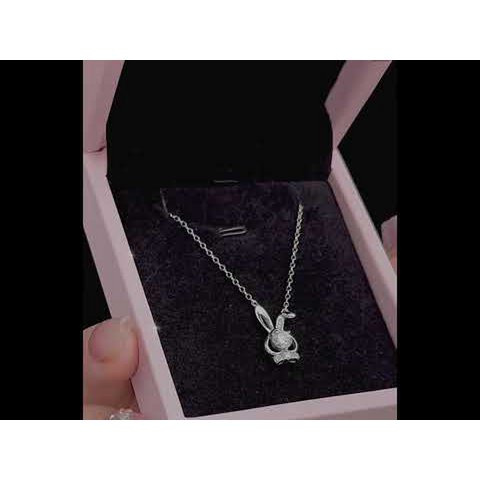 Häschen-Moissanit-Halskette