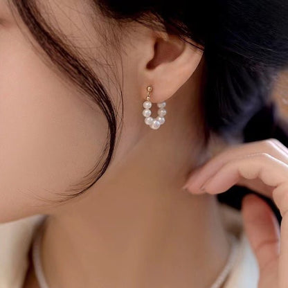 Elegante Perlen-Creolen