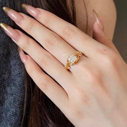 Zirkonia-Blütenzweig-Ring