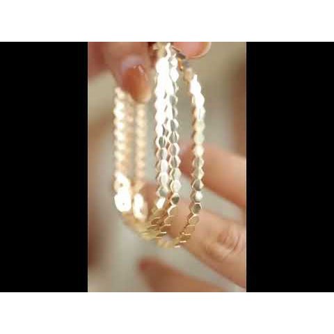 Goldene Hexagon -Kettenarmbänder