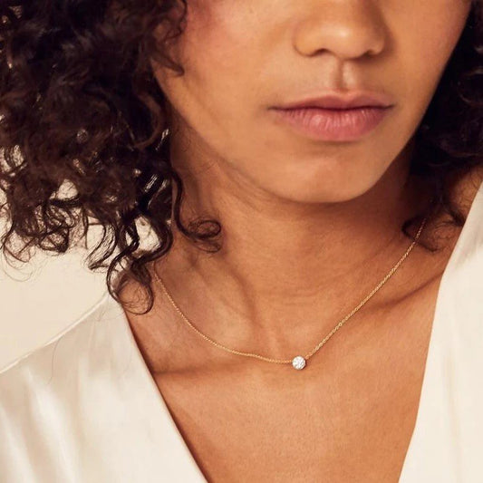 Central Solitaire Necklace